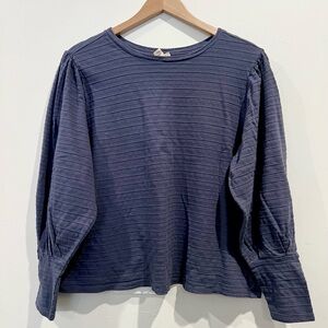 A.N.A. Women's Blue Long Sleeve Top